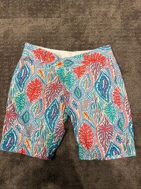 Lilly Pulitzer Multicolor Coral Reef Print Bermuda Shorts size 4